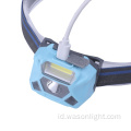 Penjualan Panas OEM Private Label Private Headlamp Berlari Jogging Dan Berkemah XPE dan COB Lampu Kepala LED Isi Ulang dengan Sensor Gerakan